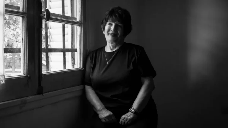 senior woman calm portrait window