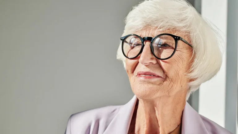 confident senior woman smiling portrait