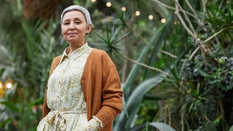 middle aged woman fashion portrait