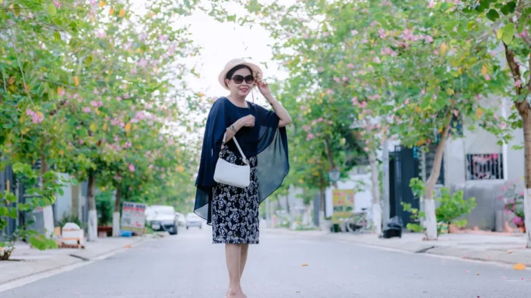 middle aged woman fashion portrait