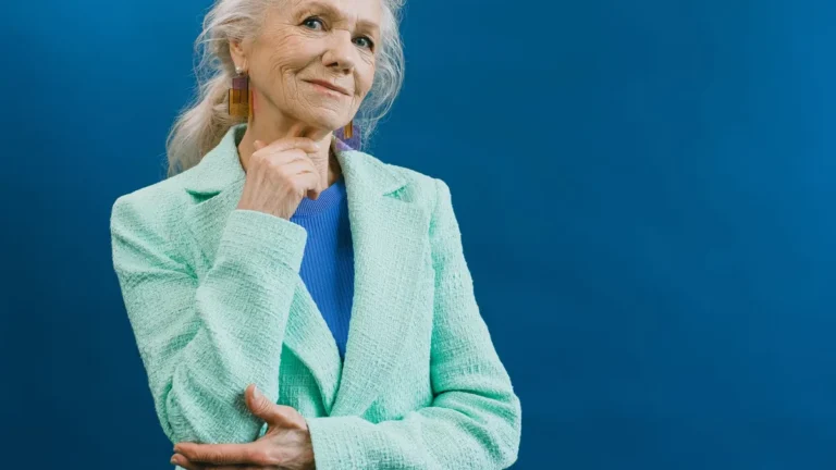 confident senior woman smiling portrait