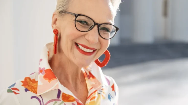 confident senior woman smiling portrait