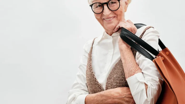 confident senior woman smiling portrait