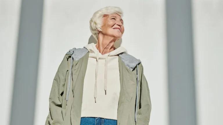confident senior woman smiling portrait
