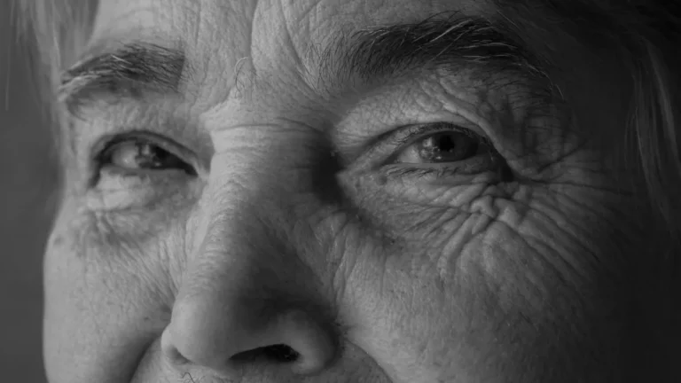 older woman hands closeup skin